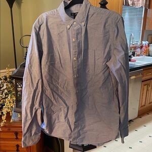 GAP Casual Gray Button-Down Shirt for Men